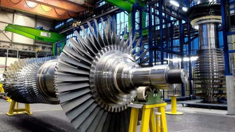 Siemens-Gasturbine des Typs SGT5-4000F