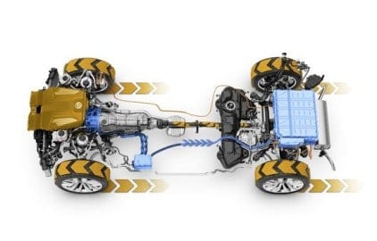 DIESER GRAPH ZEIGT DEN ANTRIEBSSTRANG DES T-PRIME CONCEPT GTE PLUG-IN-HYBRID. BILDQUELLE: VOLKSWAGEN.