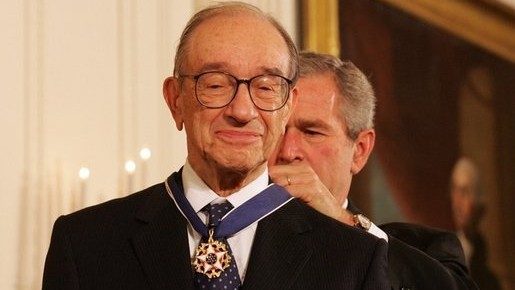 Alan Greenspan, George W. Bush