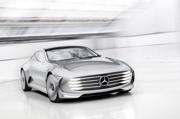 Dieses Mercedes-Benz-Konzeptfahrzeug aus dem letzten Jahr könnte ein Vorgeschmack auf den Stil der neuen Produktpalette vollelektrischer Fahrzeuge werden. Bildquelle: Mercedes-Benz