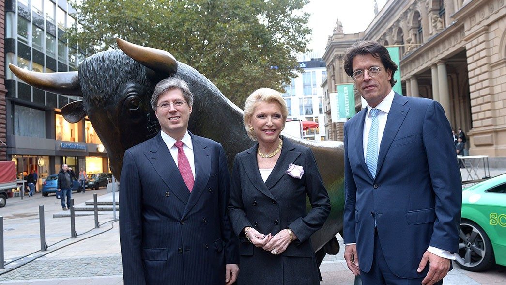 Georg Schaeffler mit Mutter und CEO
