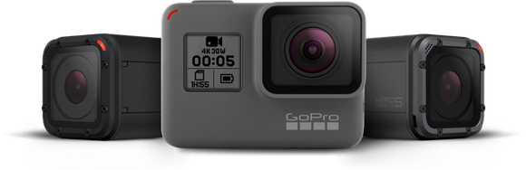 DIE NEUEN HERO5 KAMERAS. BILDQUELLE: GOPRO.
