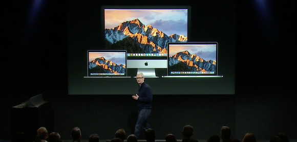 CEO Tim Cook. Einführung des neuen Macintosh auf dem Event im Oktober. Bildquelle: Apple