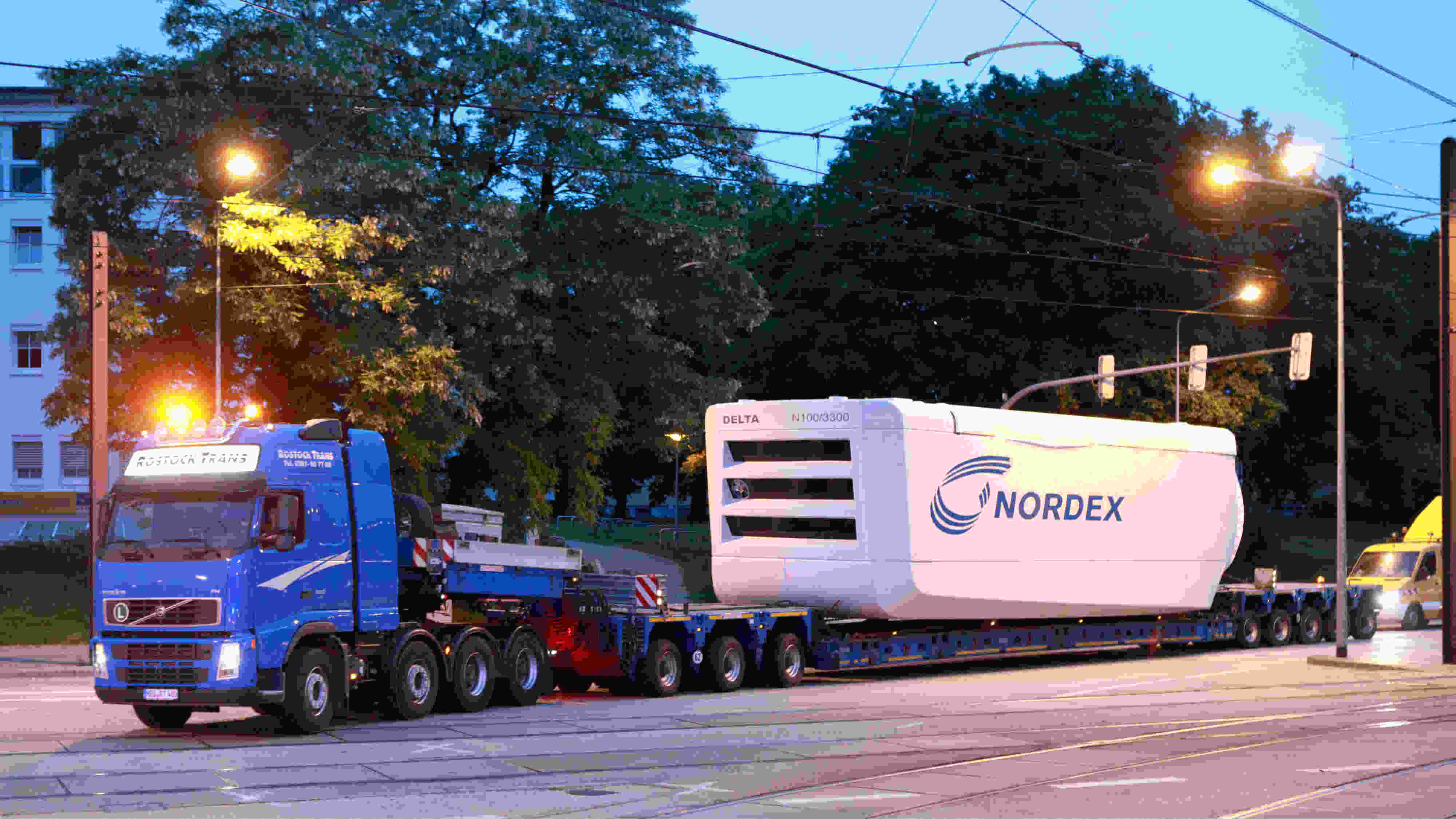 Schwertransport Nordex-Gondel