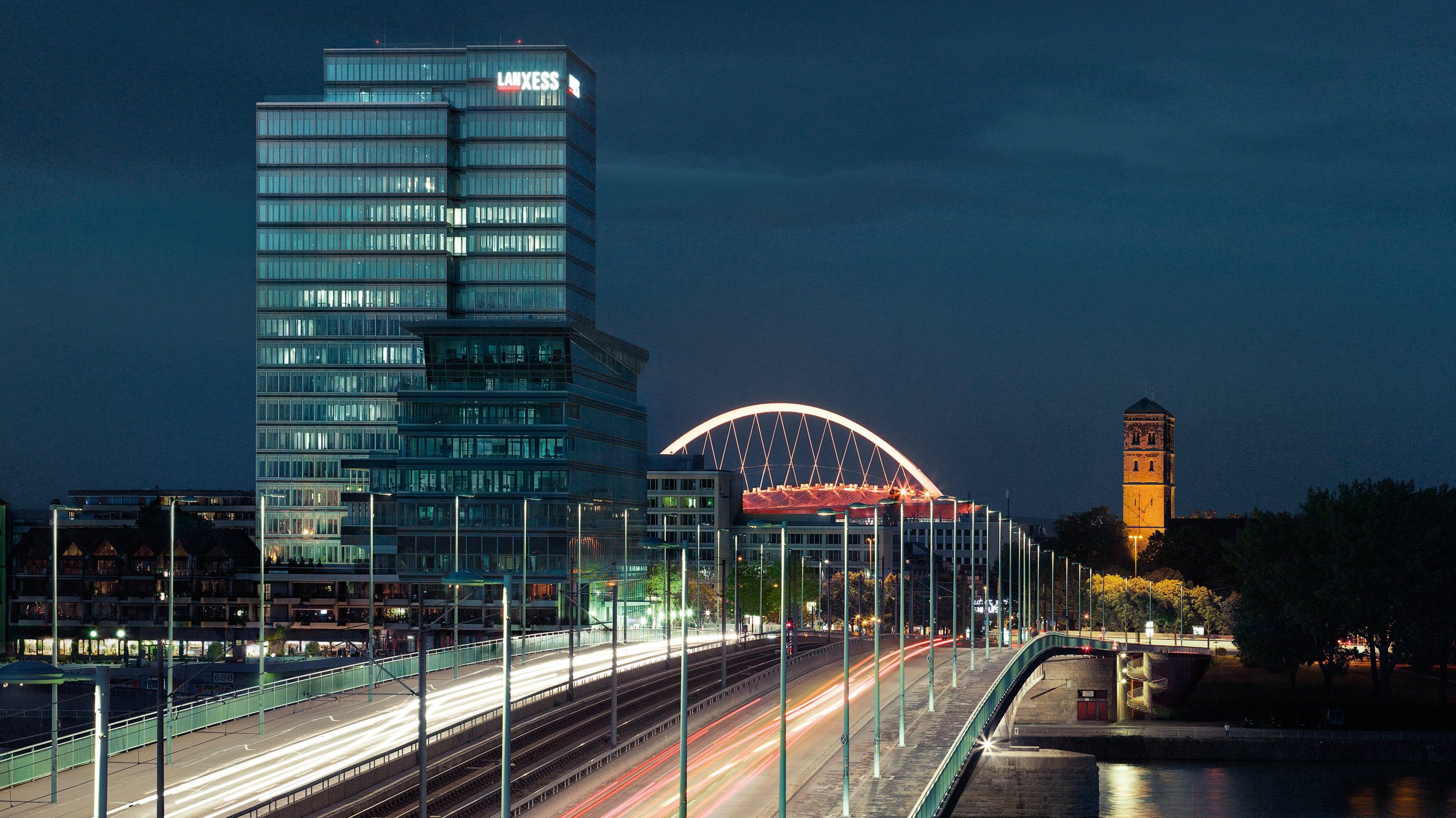 Since August 1, 2013, specialty chemicals Group LANXESS is steering its global business from the LANXESS Tower in Cologne. Quelle: Lanxess