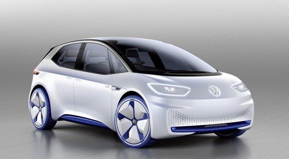 Das Konzeptauto und des neuen elektrischen VW, der 2020 auf den Markt kommen soll. Bildquelle Volkswagen