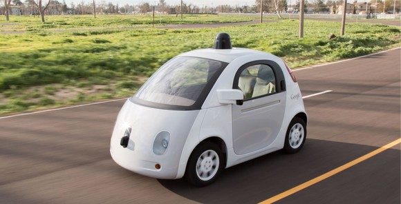 Googles Prototyp-Fahrzeug. Bildquelle: GOOGLE.