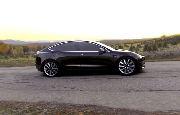 Model 3. Bildquelle: Tesla Motors.