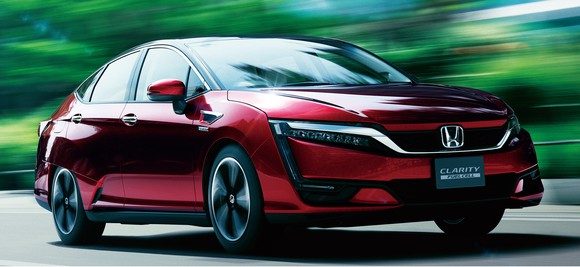 Der Honda Clarity mit Brennstoffzelle wird seit Ende letzten Jahres bei einigen Autohändlern in den USA angeboten. BILDQUELLE: Honda Motor Co. Ltd.