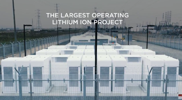 DAS SPEICHERWERK MIRA LOMA VON TESLA. BILDQUELLE: TESLA MOTORS