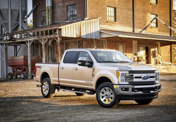 Der Umsatz von Fords F-Series-Pickups stieg im vergangenen Monat um 9 % -- unter anderem auch dank der starken Nachfrage f&uuml;r seine hoch profitablen brandneuen &bdquo;Super Duty&ldquo; Modelle. Bildquelle: Ford Motor.