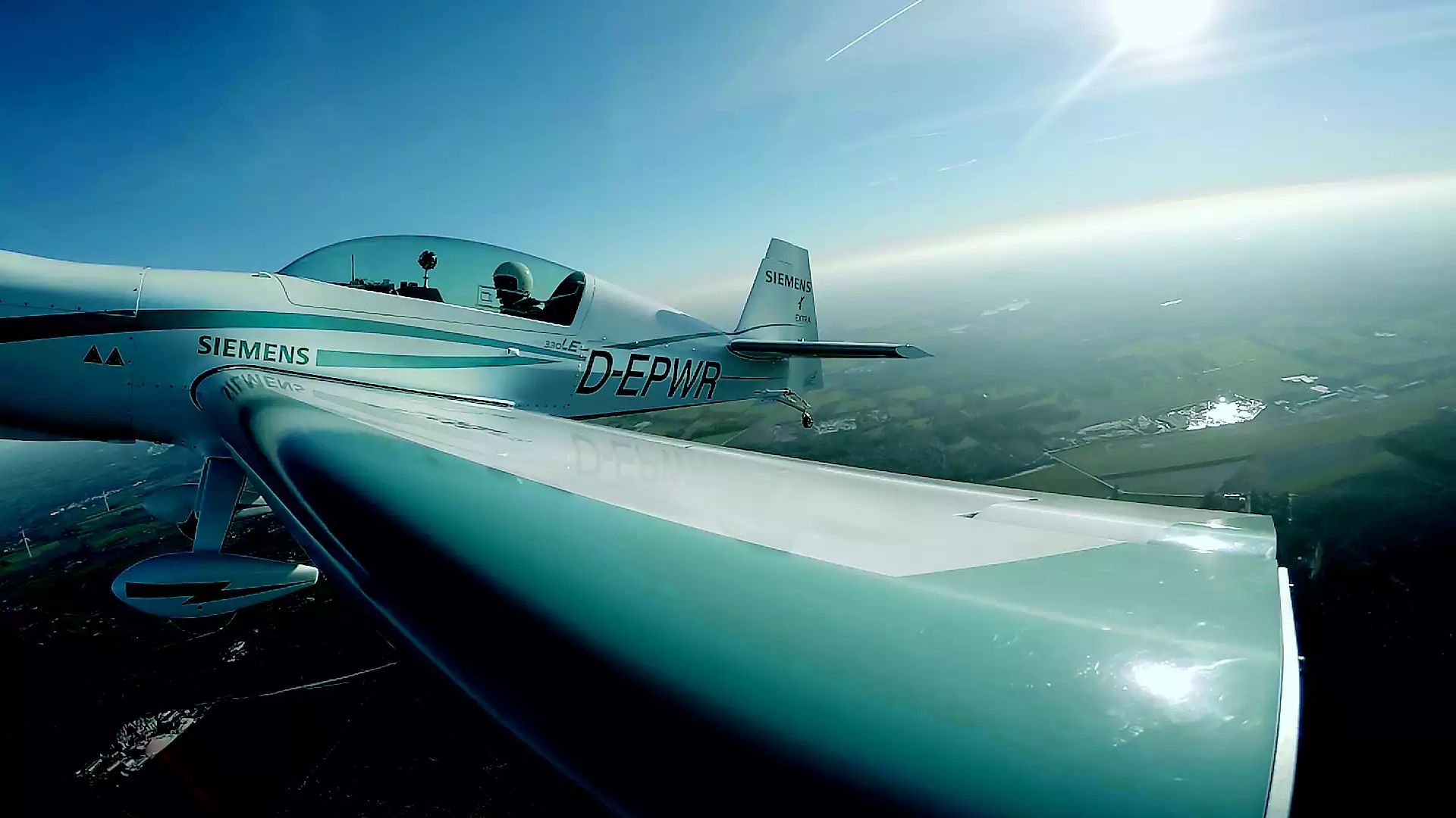 Elektrisch betriebenes Klein-Flugzeug von Siemens