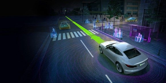 NVIDIA soll im Bereich selbstfahrende Autos gro&szlig;es Wachstum verzeichnen. Bildquelle: NVIDIA.