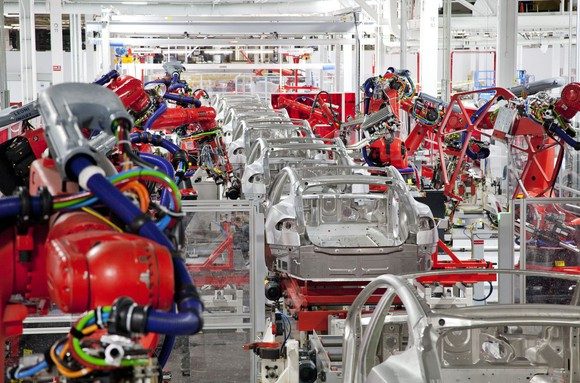 Tesla-Werk. Bildquelle: Tesla.