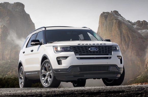 Ford verpasst dem Explorer 2018 einen neuen Look und f&uuml;hrt einige Optimierungen durch. Bildquelle: Ford Motor Company.