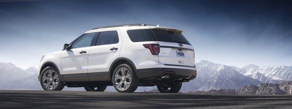 Das Heck des neuen Ford Explorers erhielt ebenfalls subtile Styling-Verbesserungen. Bildquelle: Ford Motor Company.
