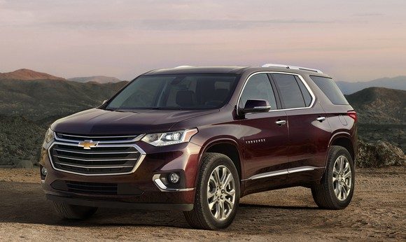 Der komplett neue 2018er Chevrolet Traverse ist nur einer von mehreren komplett neuen Crossover-SUVs von GM, die 2017 auf den Markt kommen werden. GM hofft, dass damit die Gewinnmargen und Umsätze erhöht werden. Bildquelle: General Motors