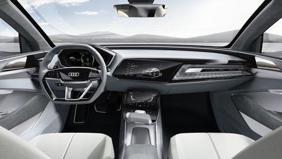 Der Innenraum des Audi e-tron Sportback. Bildquelle: Audi AG.