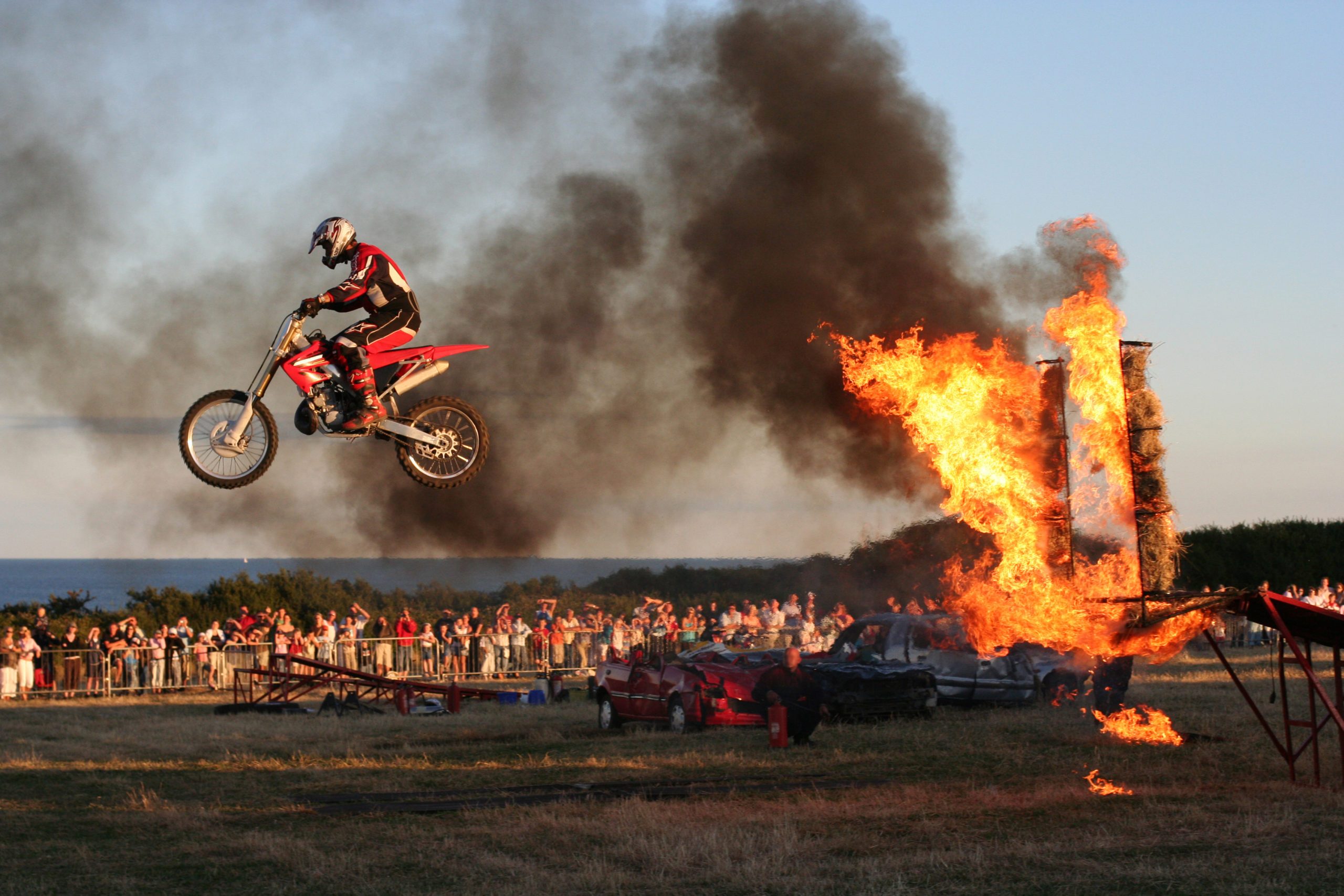 Motorrad Stunt