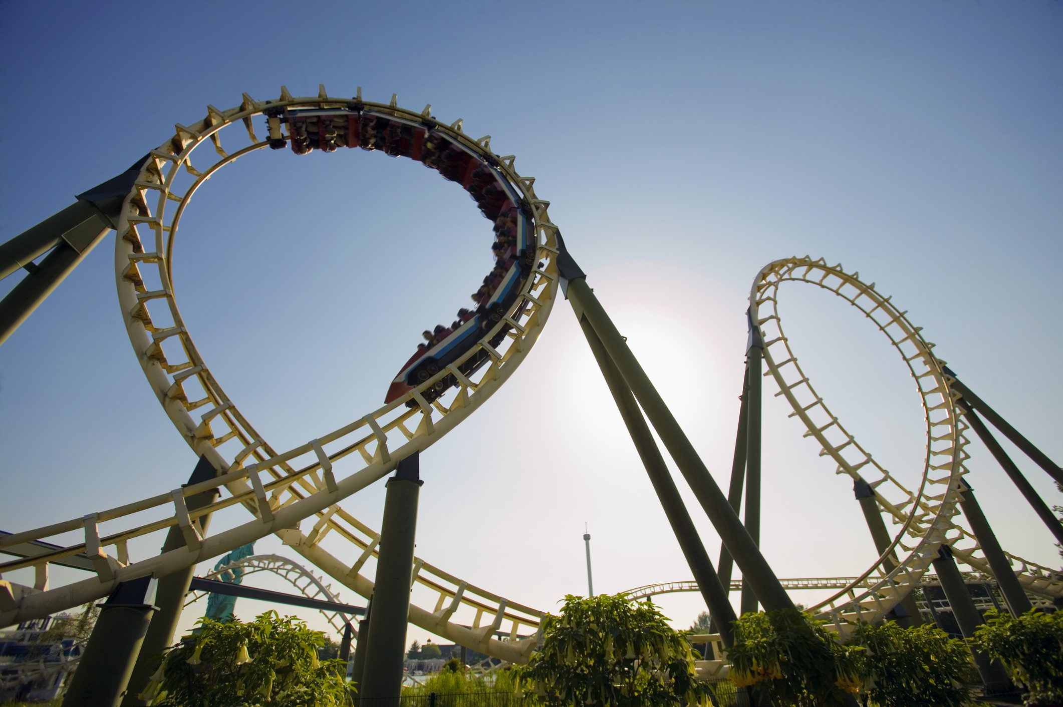 Rollercoaster Börsen Boom und Crash