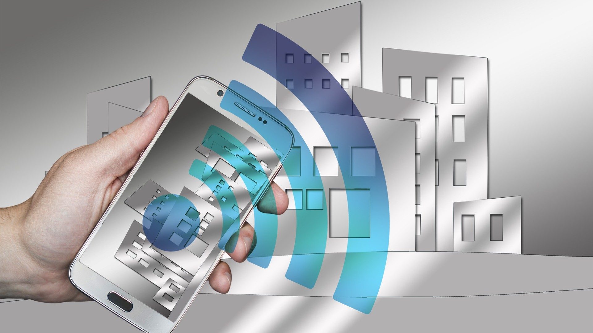 Häuser die vorn einem Handy übers Internet gesteuert werden.