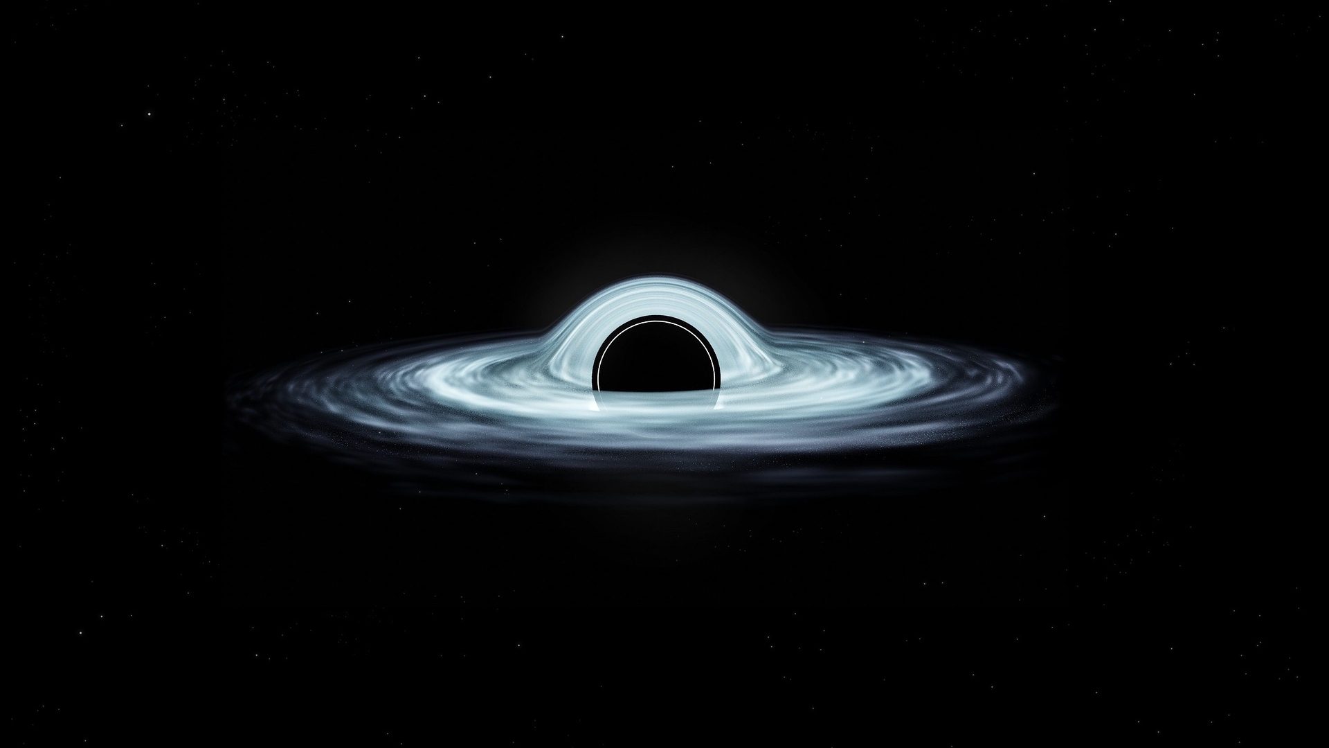 Ein schwarzes Loch im schwarzen Nichts des Weltalls