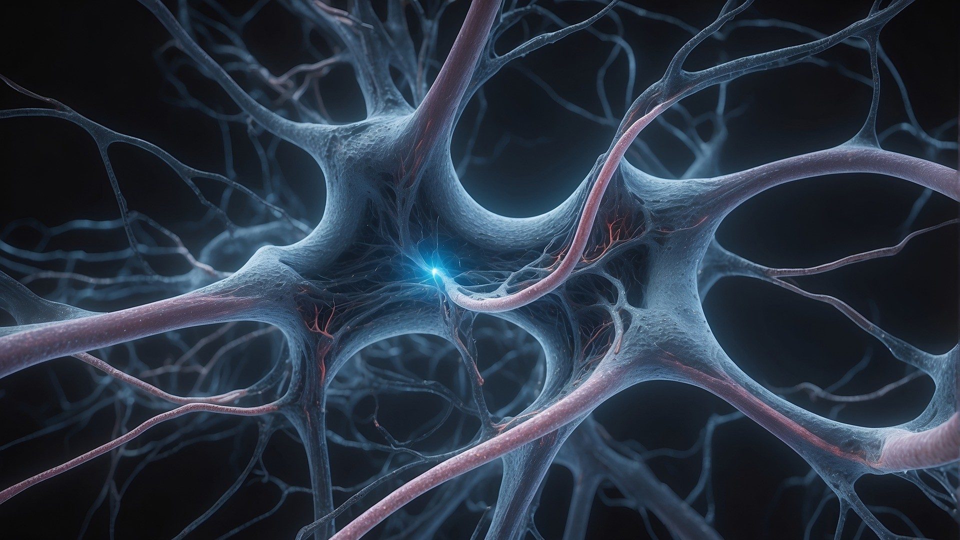 Illustration von Neuronen im Gehirn