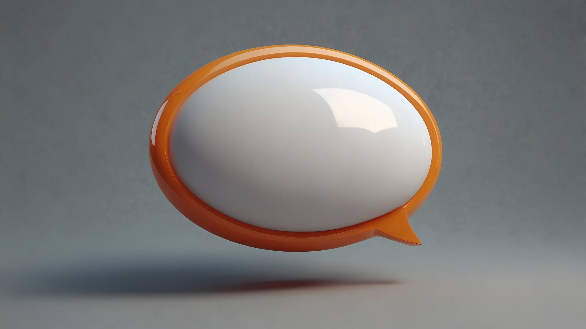 Eine illustrierte Sprechblase