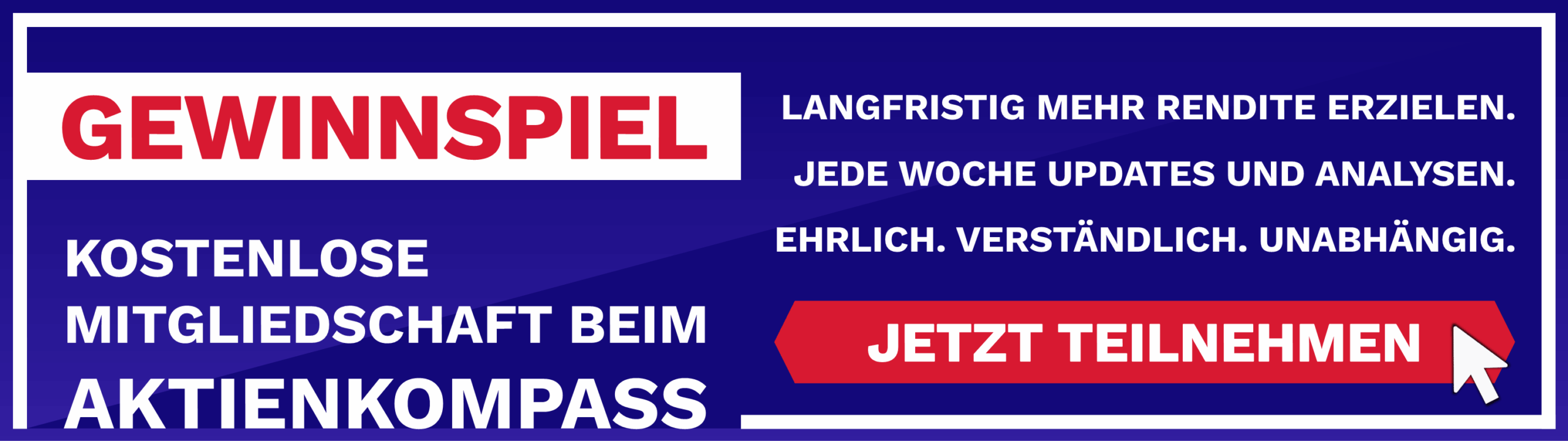 Aktienkompass Gewinnspiel