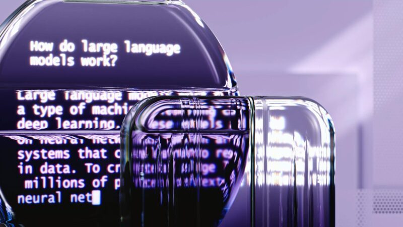 Google DeepMind generiert eine Antwort auf einen Prompt zum Thema Large Language Models